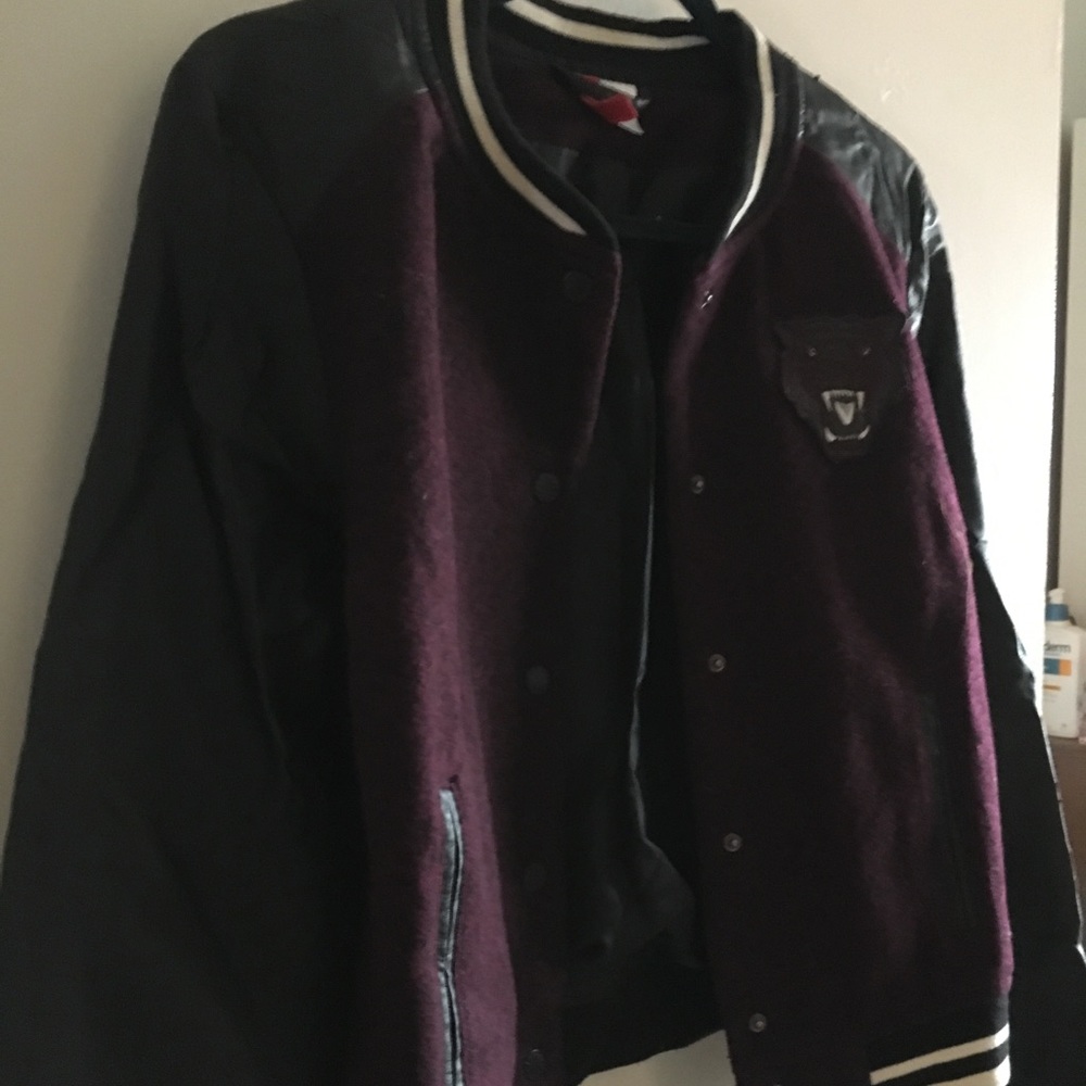Faux leather jacket